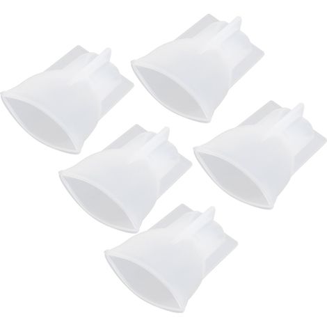 Moule à goutte d'eau en silicone cristal 5 pièces, accessoire DIY pour savon artisanal, décoration fait main (1/5)
