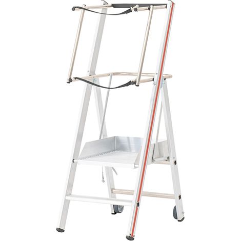 Escabeau PIRL 2 marches - Hauteur max. de travail 2.46m - 838302