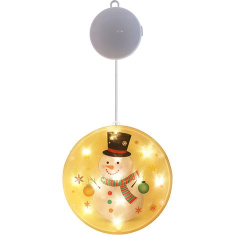 Guirlande lumineuse décorative à ventouses LED, lampe de Noël, guirlande lumineuse festive à piles, étoiles lumineuses pour fenêtre, guirlande lumineuse d'ambiance, 6 styles disponibles (1/2)