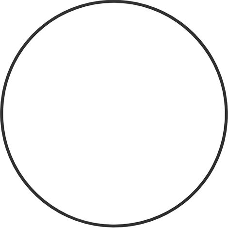 Tableau blanc rond - Cadre noir - Ø 89.5 cm (1/5)