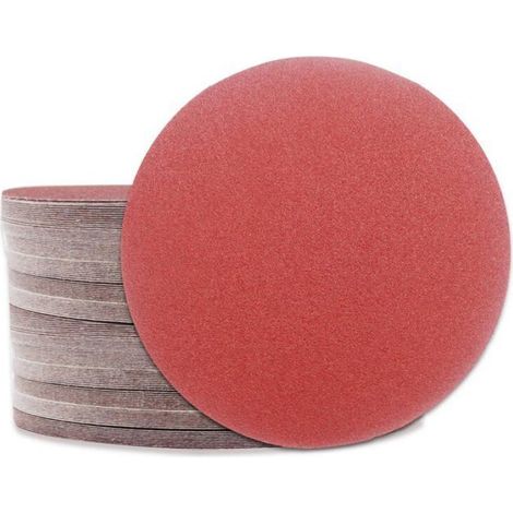 Lot de 60 Disques de Ponçage Papier Abrasifs, disques abrasifs de 150 mm de diamètre Grain 5XP40/60/100/120/180/240/320 (1/5)
