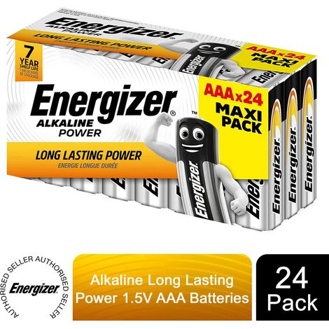 Energizer S18553 AAA Cell Alkaline Power Batteries (Pack 24) ENGPOWAAA24