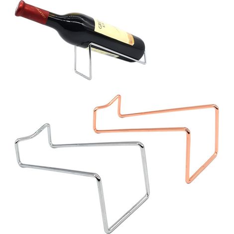 2 Casiers Vin Metal Comptoir Rangement Bouteilles Bar (1/5)