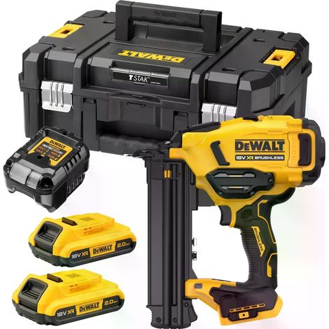DEWALT Akku-Stauchkopfnagler DCN210SD2, 0° 18GA, 18V 2x 2,0 Ah und Ladegerät in TSTAK (1/5)