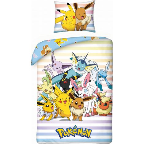 Baumwollbettwäsche 160x200 Pokemon Original Pikachu