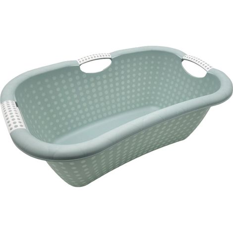 Wäschewanne Ergonomica 27L Wäschekorb Wäschesammler Wäschebox Wäschebehälter - petrol (1/4)