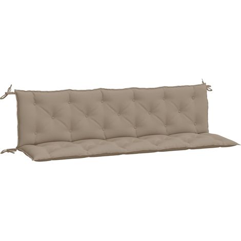 Maison Exclusive - Gartenbank-Auflagen 2 Stk. Taupe 180x50x7 cm O