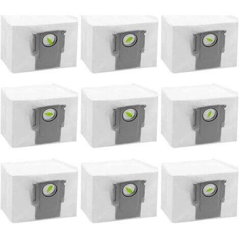 Bolsa para aspiradora S7 MaxV Ultra/S7 Pro Ultra/Q5/Q5+/Q5+ Plus/Q7/Q7+/Q7 Max/Q7 Max+, accesorios para aspiradoras robot, bolsa desechable de repuesto de gran capacidad (9 bolsas para aspiradora)