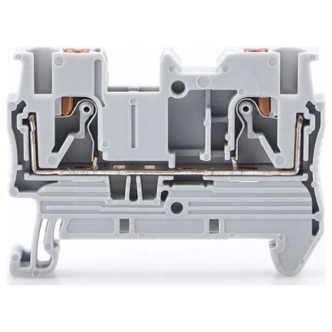 Conector de carril ZUG PT 4, gris, para carril DIN (1/5)
