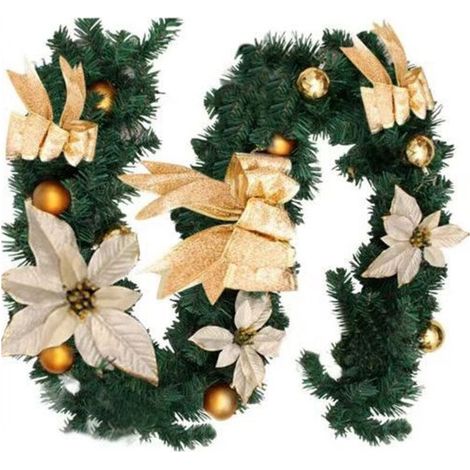 Guirlande de Noël résistante au feu pour une décoration de vacances sûre, parfaite pour divers lieux et célébrations