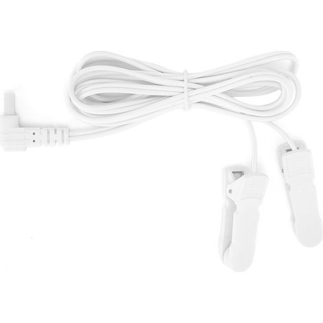Fil de connexion pour électrode TENS, pince oreille 2,35 mm, câble de liaison compatible appareil de massage numérique (1/5)