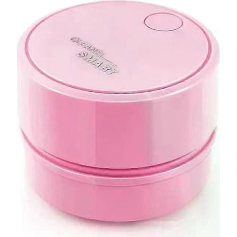 Aspirateur portable, mini aspirateur de table, nettoyeur de poussière, balayeuse, outil de dépoussiérage pour bureau, voiture, maison, ordinateur, portable, rose (1/5)
