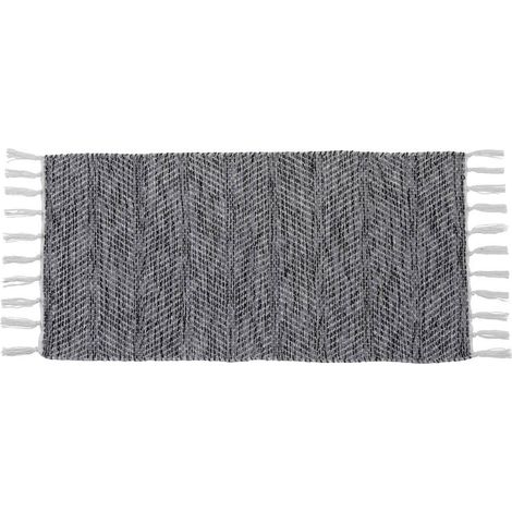 Teppich jade baumwolle andere fasern 45x90 cm - grau - Tendance