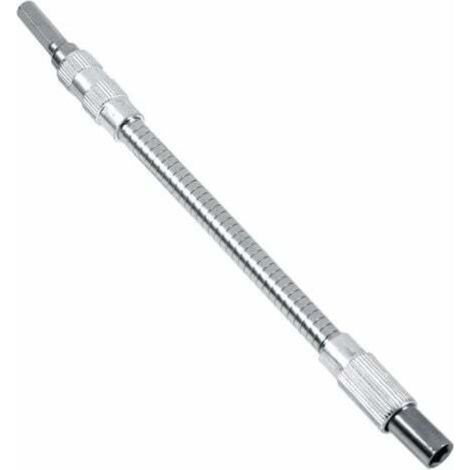 Screwdriver bit holder, flexible screwdriver rods, magnetic screwdriver bit holder extension, 6.35 mm extension, flexible rod, 20 cm