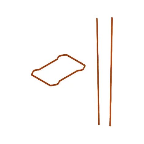 faac pièce détachée joint porte et couvercle b614 63001041 (1/2)