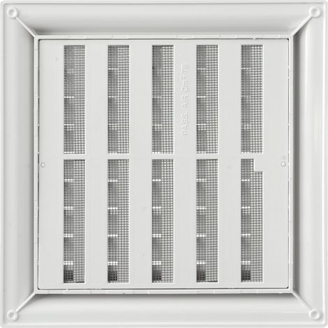 La ventilation g1ndr1919b-y Grille plastique avec doseur Quadra à superposer, blanc, 189 x 189 mm (1/5)