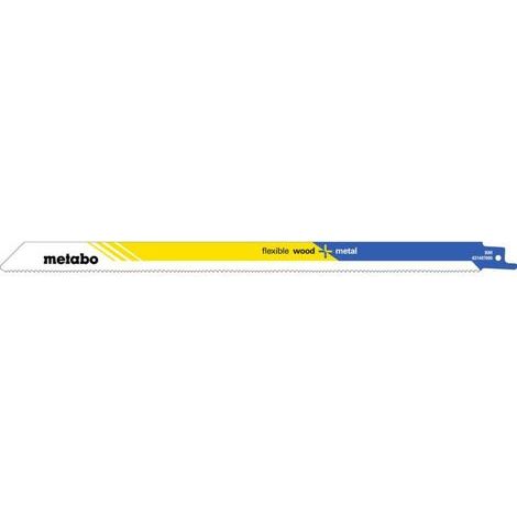 Lames de scie sabre flexibles L.300mm Épaisseur 0,9mm Pas de denture 1,8-2,6mm Bi-métal (1/2)