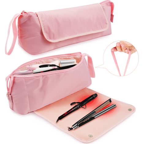 Bolsa para guardar herramientas de peluquería con manta calefactora