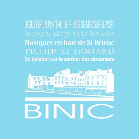 Tableau sur toile Binic glacier 30x30 cm - Impression sur Toile Murale Décorative - Image imprimée en HD sur Toile - Toile sur Châssis en Bois FSC - Fabriqué en France (1/4)