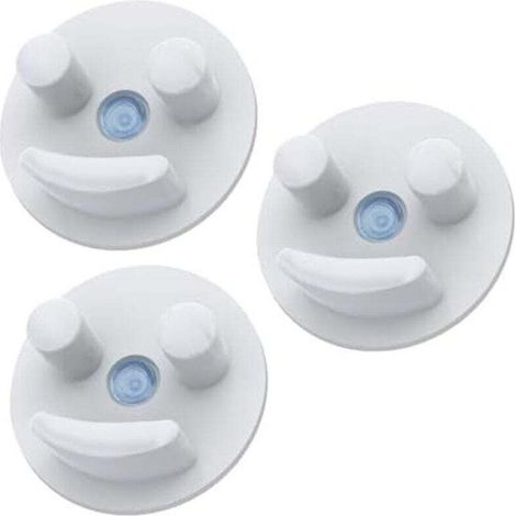 Portaspugna, moderno scolapiatti minimalista per lavello con ventosa, bianco, set da 3, autosvuotante e lavabile in lavastoviglie (spugne non incluse) (1/4)