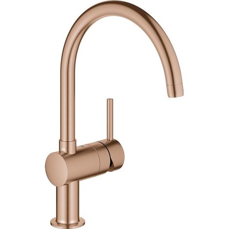 Miscelatore monocomando lavello Minta 32917 oro rosa brillante spazzolato