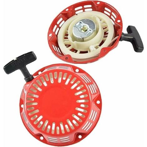 Rückstoßstarter, Starthilfekabel, Generator, Rückstoßstartergriff, Starter für GX120 GX160 GX200 5,5 PS 6,5 PS Rasenmäher, Rot FLITI (1/4)