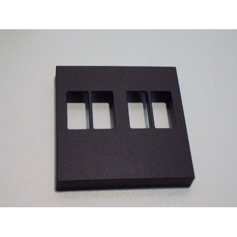 Enjoliveur pour prise haut-parleur double Dark brown NIKO 124-69701