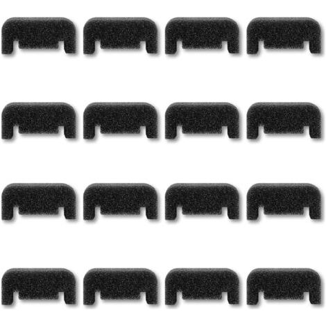 Lot de 16 filtres en éponge pour fontaine à chat, filtre en mousse pour animaux de compagnie, filtre abreuvoir chiens et chats, rechange filtre distributeur d'eau noir (1/4)
