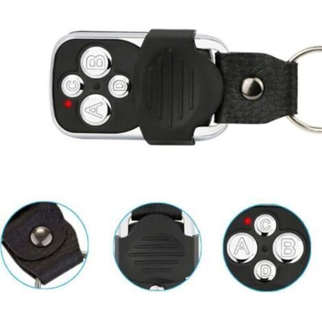 Lot de 2 télécommandes universelles sans fil à 4 boutons, duplicateur de télécommande de portail, fréquence 270-433,92 MHz, code fixe, télécommande de porte de garage (1/3)