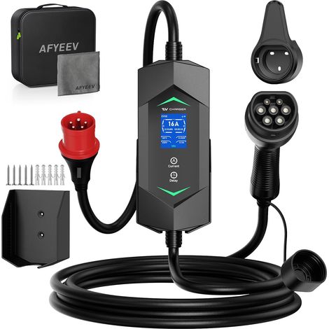 Electric Car Charger Three Phase 11kW 5m, 6-16A (1/5)