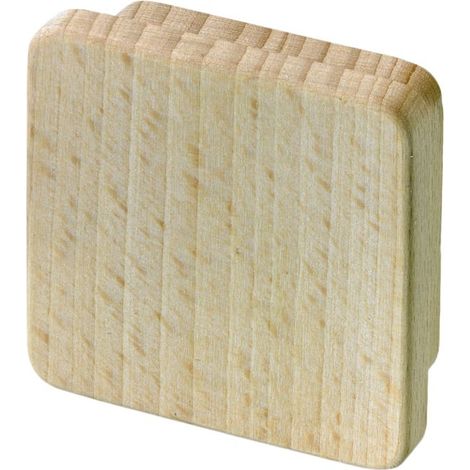 Hettich Möbelgriff Buche 60,0 x 60,0 x 20,0 mm - 1 Stück Möbelgriffe