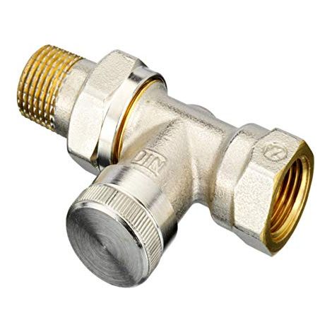 Racor Danfoss rlv 15 niquelado presión PN 10 temperatura 120 °C