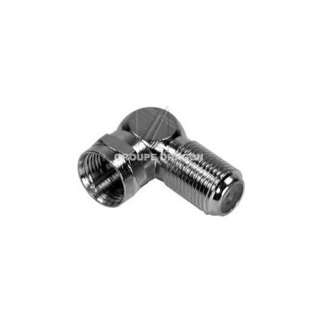 Adaptateur F coude mâle femelle pour réception terrestre et sat SEDEA - Pièce d'origine constructeur