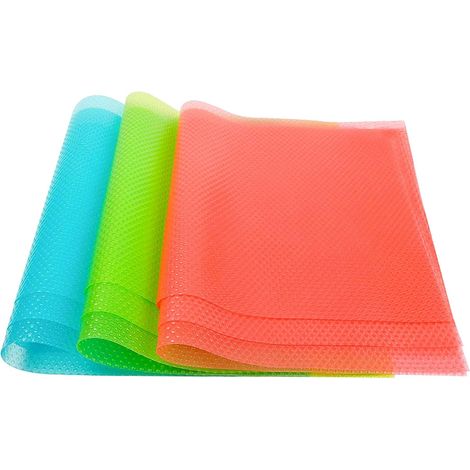 Tapis De Protection Pour Réfrigérateur - EVA Alimentaire - 29 x 45 cm - Pour Tiroirs Et Plans De Travail - Lot De 9 (1/5)