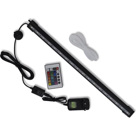 vidaXL Luce a LED per Acquario con Bolle RGB 48 cm