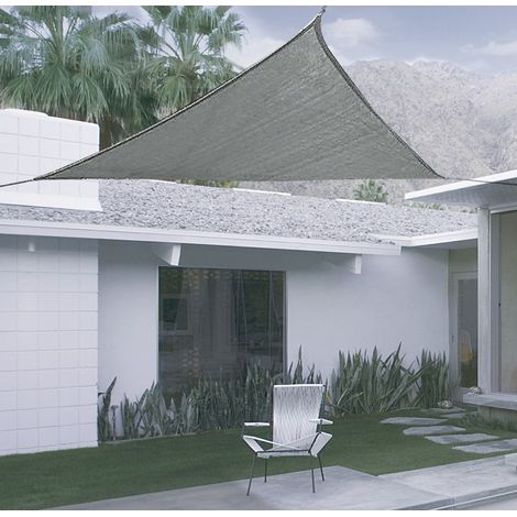 TOLDO VELA PERMEABLE TRIANGULAR 3X3X3 M GRIS NORTENE