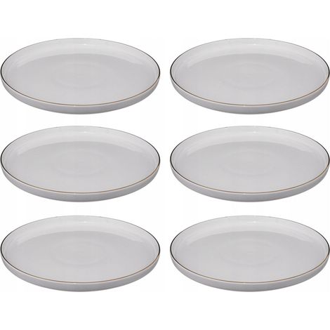 Secret-de-gourmet Sublima Juego de 6 Platos Dorados 27 cm