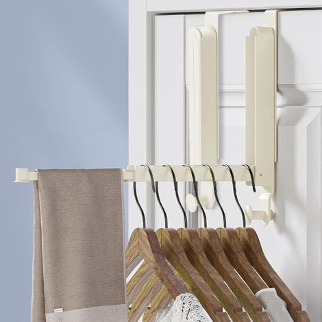 Lot de 2 Porte Manteau Porte, Crochet De Porte en Acier Inoxydable, Cintre Pliable, Portemanteau Pliable, Porte Manteau Porte pour Accrocher Vêtements, Foulards, Sacs et Couronnes de