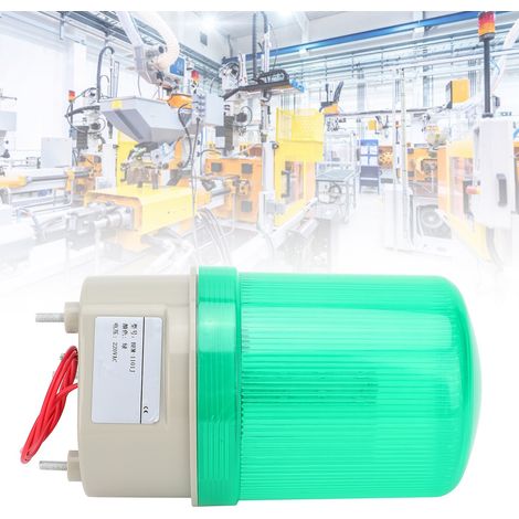 BERM® BEM-1101J Voyant d'alarme pour équipement, LED, signal sonore et visuel, 220 V CA, vert (1/5)