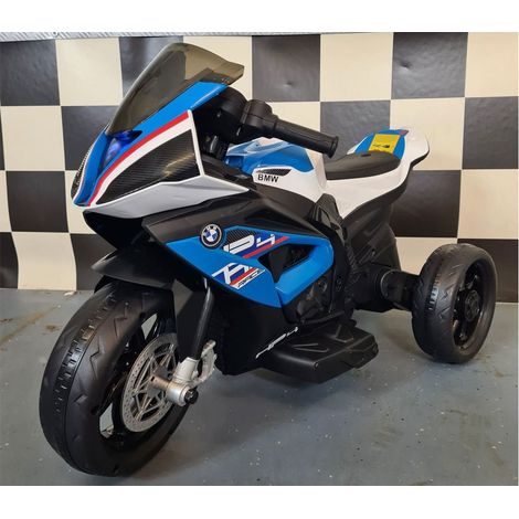 BMW Moto Elettrica per Bambini a Batteria 3 Ruote Scooter Triciclo Cavalcabile (1/4)