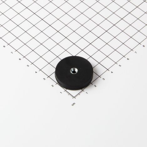 Magna-C Gummiertes Magnetsystem Ø31x6mm mit Innengewinde (1/4)
