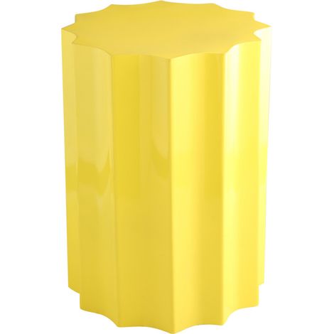 Table d'appoint ronde en aluminium ø33,5cm - Jaune - NEON (1/5)