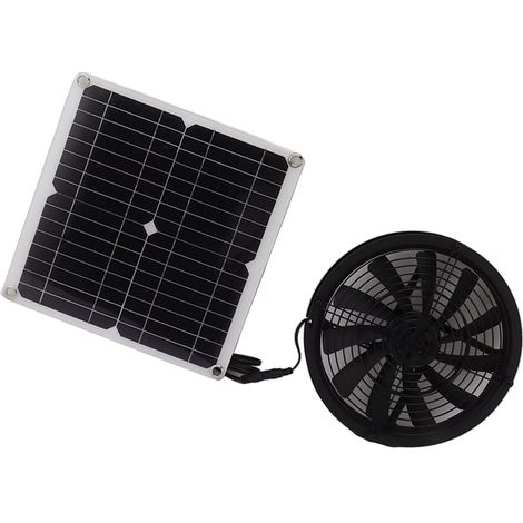 Solarventilator mit Metallschutzgitter, wasserdichter Solarventilator, geeignet für die Geflügelzucht (1/5)