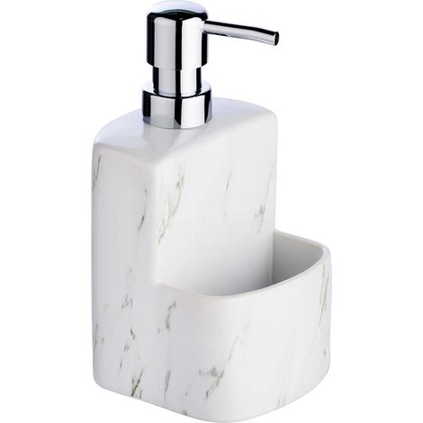 Dispenser per sapone liquido Festival Marmor, ricaricabile, con superficie soft touch, 0,38 l (1/5)