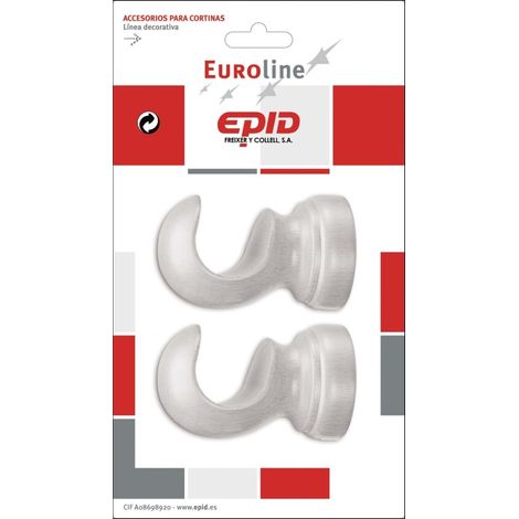 Soporte barra cort Ø29x76mm techo mad epid 2 pz