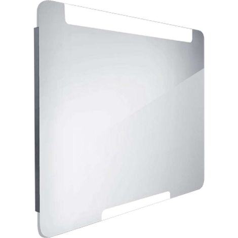 Nimco Spiegel - Spiegel mit LED-Beleuchtung, 80x70 cm, Aluminium ZP 22003