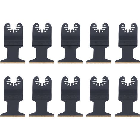 Jeu de 10 lames de scie oscillante multi-outils HSS HCS avec revêtement de surface anticorrosion