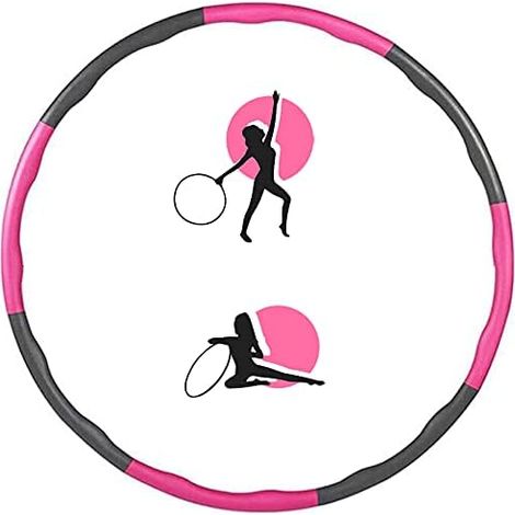 Cerceau de fitness pour perdre du poids, cerceau de Hula, cerceau 8 pièces pour enfants et adultes cerceau de gymnastique pour perdre du poids, Fitness, Massage, 1kg, 98cm