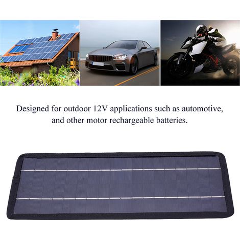 Panneau solaire 4,5W pour voiture - Chargeur USB 12V à 5V portable et efficace