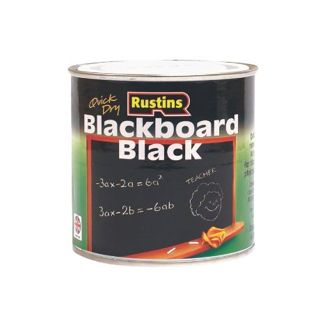 Rustins Quick Drying Blackboard Black Paint - 2.5 Litre